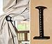 Masculine Curtain Hold Backs Rustic Cast Iron, Pack of 2 H-73