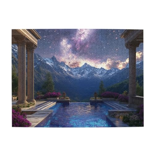MA6GE8DE 500 Pieces Adult Wooden Puzzle Infinity Pool