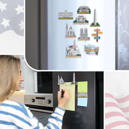 12 imanes decorativos Washington para refrigerador miniatura 5