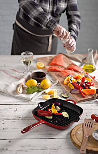 Denby 193048875 Cast Iron Griddle Pan, Pomegranate, 25 cm Second Image