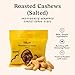 Nuts.com – Roasted Cashews (Salted Single Serve) — Creamy & Savory Flavor, Healthy Snack for Adults & Kids, Good Source of Protein, Fiber, Calcium, Iron & Healthy Fats – Vegan & Gluten-Free – 24 Pack