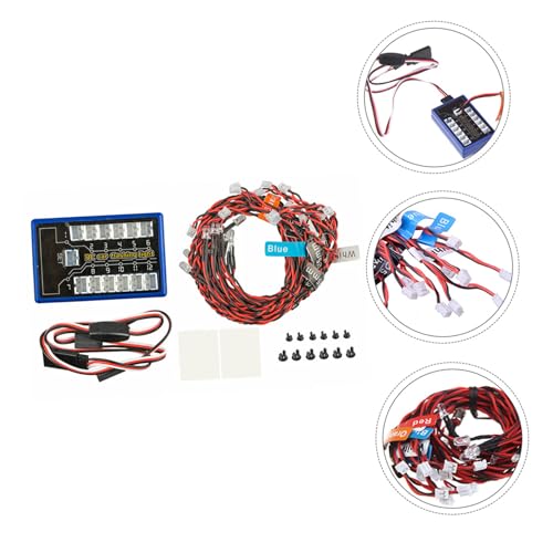 Kit led para crawler RC con luces traseras ajustables y sistema de bajo consumo 6