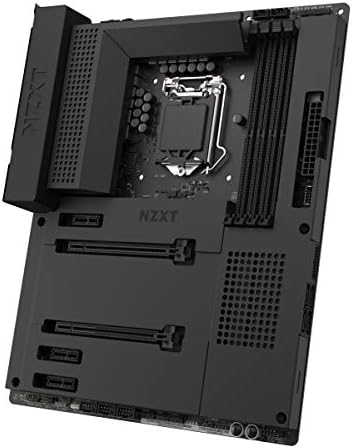 NZXT N7 Z490 - N7-Z49XT-B1 - Intel Z490 Chipset (Supports 10th Gen CPUs) - ATX Gaming Motherboard - Integrated I/O Shield - Intel Wireless-AX 200 - Bluetooth V5.1 - Black