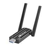 【6GHz Wi-Fi6 子機】eppfun WF06E USB3.0 無線 lan 子機 WiFi 6 アダプター 2402 Mbps + 574Mbps 超高速通信 OFDMA MU-MIMO WPA3対応 Windows11 10対応