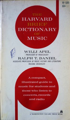 Harvard Brief Dictionary of Music B001ACUNKO Book Cover