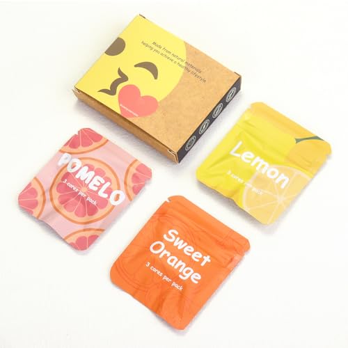 ASTOFLI Breathing Necklace(Fruit Flavor Pack Set) - Stop and Free from Anxiety, Women's Natural Fruit Flavored Anxiety Necklace, Lipstick-Shaped Metal Aids - Orange - Image 3