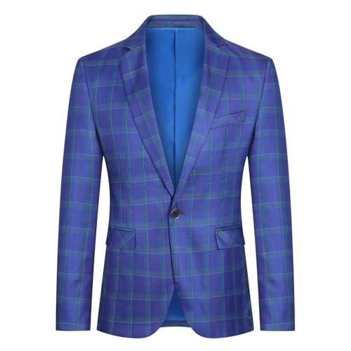 Boyland Men's Plaid Blazer Jacket