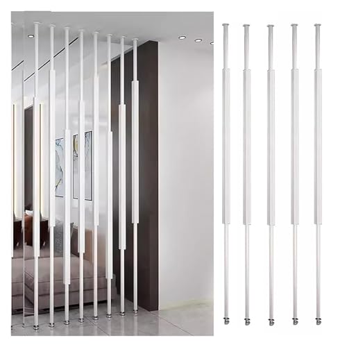 Cloison de séparation en métal noir et blanc pour séparation de salon et chambre