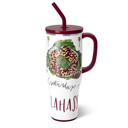 Swig Life 40oz Mega Mug with Handle & Straw, Saturdays In Tallahassee
