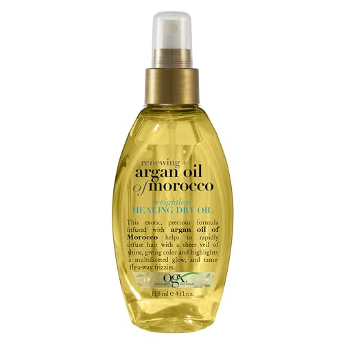 OGX Renewing + Argan Oil of Morocco Weightless Healing Dry Oil Spray, Argan Oil for Hair Care,...
