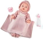 Enjoyin 12 Inch Baby Doll Set for Girls – Washable Accessories Includsd Pink Cloths, Pacifier, Blanket, Feeding Bottle – Ideal Toddler Gift for 3+, Perfect for Play and Cuddles.