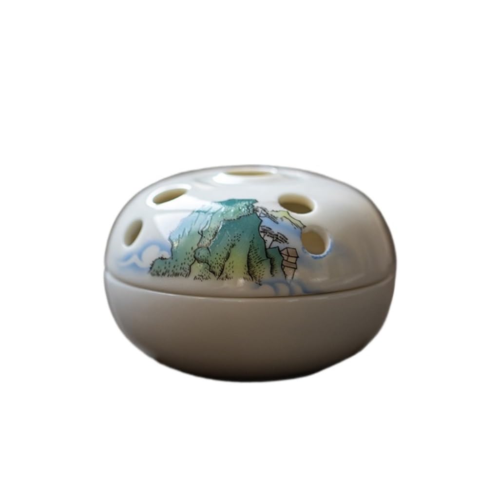 Incense Holder Base Ceramic Small Incense Burner Household Sandalwood Agarwood Aromatherapy Stove Living Room Desktop Ornaments