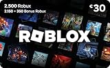 Carta regalo digitale Roblox: 2.500 Robux [Include un articolo virtuale esclusivo] [Codice di gioco online]