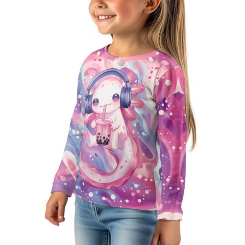 Image of Uourmeti Teens Girls Long Sleeve T Shirts Fall Outfits Boys Active Sportswear Running Tops