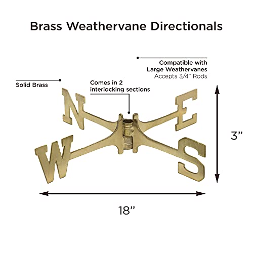 Good Directions 302P Mounts-Accessories Weathervane Parts, Brass thumb #1