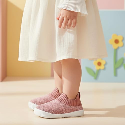 Image of MORENDL Baby Toddler Walking Socks Non-Slip Breathable Unisex Casual Sneakers