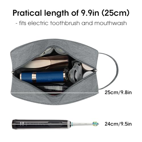 Image of Narwey Travel Toiletry Bag for Women Traveling Dopp Kit Men Toiletries Bag Cosmetic Bag Makeup Bag Medicine Bag for Traveling (Grey)