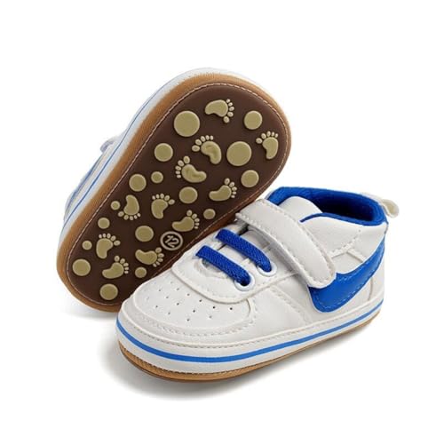 Image of Clowora Unsex Baby Shoes Boys Girls Infant Sneakers Non-Slip Soft Rubber Sole Toddler Crib First Walker Lightweight Shoes