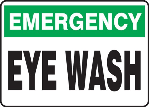 Panneau Emergency Eye Wash Accuform anti-corrosion pour sites industriels