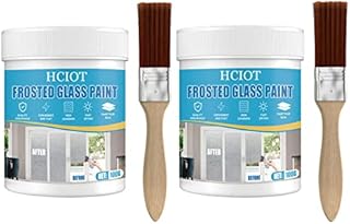 Door and Window Shading Frosted Glass Paint, Frosted Glass Spray Paint, Frost Spray Paint for Glass, Waterproof & UV Resistant Matte Hazy Frost (2PCS)