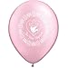 11" Baptism Dove Pink Balloons (10 ct) (10 per package)