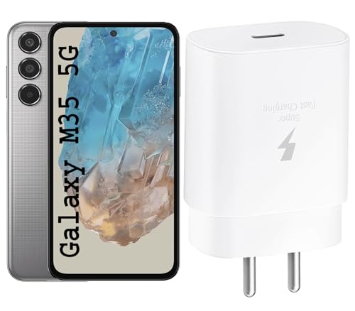 Image of Original Samsung 25W Type C Charger Adapter for Samsung Galaxy M35 /A35 /F35 and Other Galaxy USB C Devices, 25 watt Super Fast Charging Adaptor for M15 /A15 /F14 /M14 /A14 /F14 /A34 /M34 /F34, White