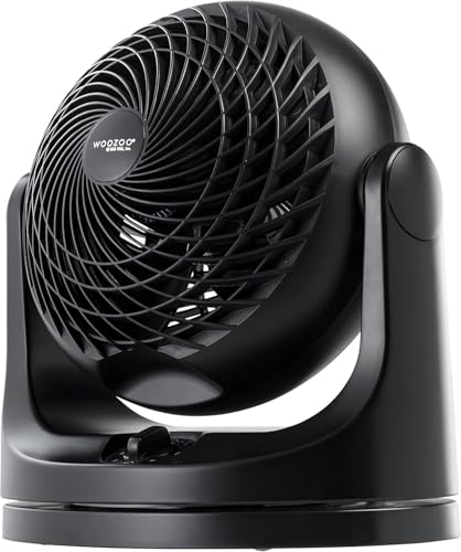 IRIS USA WOOZOO Desk Fan, Oscillating Air Circulator, 3...