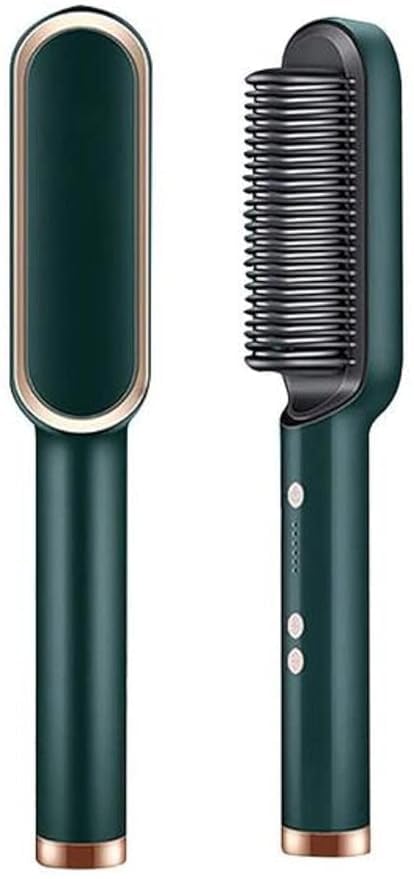 KITCY Electric Hair Straightener Comb Brush For Women, Girls And Hair Straightening, Fast Smoothing Comb With 5 Temperature Control (Multicolor)