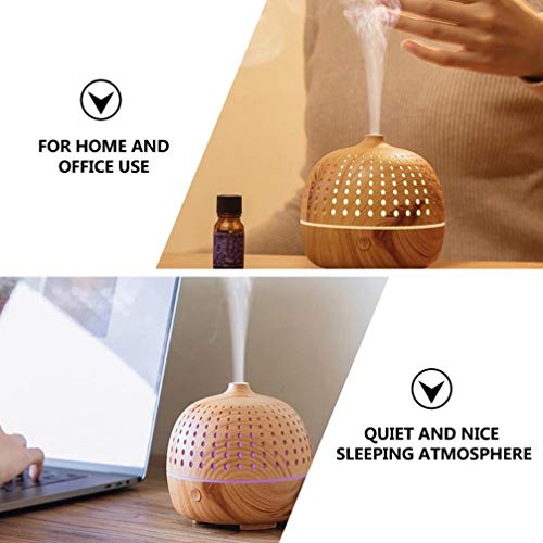 EXCEART Difusor de Óleos Essenciais 180Ml Aromaterapia Difusor de Aroma Umidificador de Ar Purificad