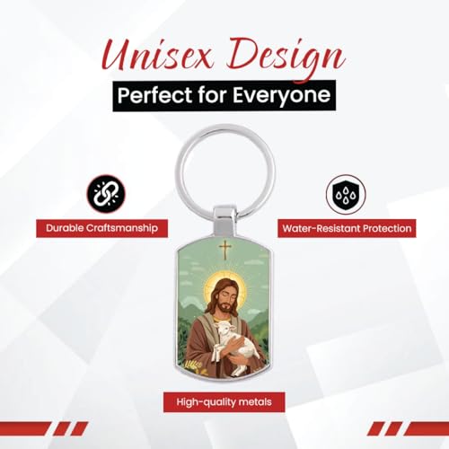 Image of Stylish Metal Keychains with Permanent Glossy Print - Inspirational Quotes & Spiritual Designs - Perfect Key chains for loved ones, Personal Use, Gifts & Return Gifts