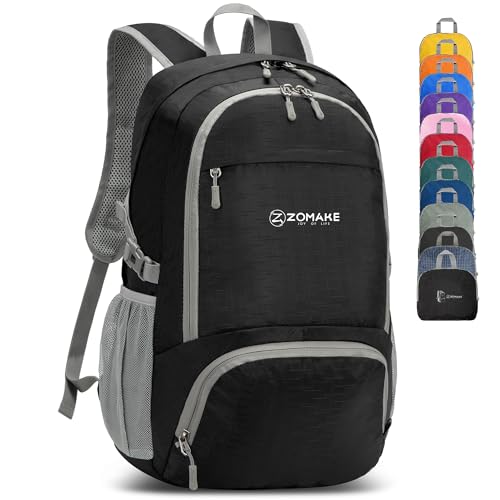 ZOMAKE Lightweight Packable Backpack 30L, Foldable Travel Hiking Daypack