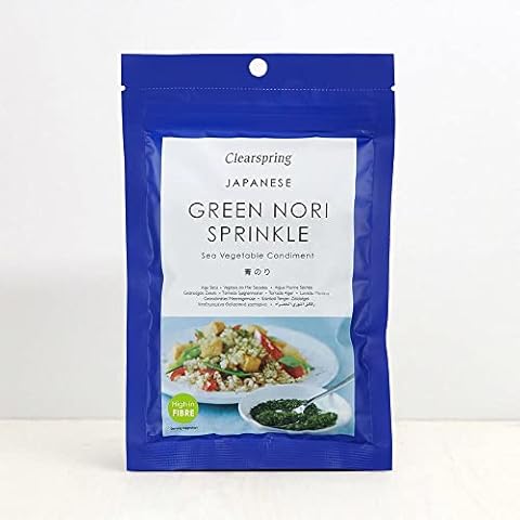 Clearspring Japanese Green Nori Sprinkle - Sea Vegetable Condiment Cover