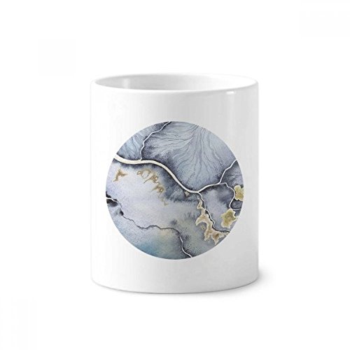 Cadeau tasse blanche aquarelle abstraite porte-brosse à dents