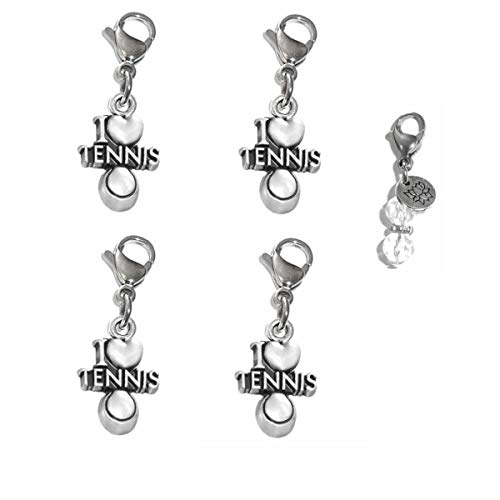 Image of Hidden Hollow Beads 4 Clip On Charms for Purse, Handbag, Keychain, Zipper Pull, Backpack, Jewelry Accessory, USA