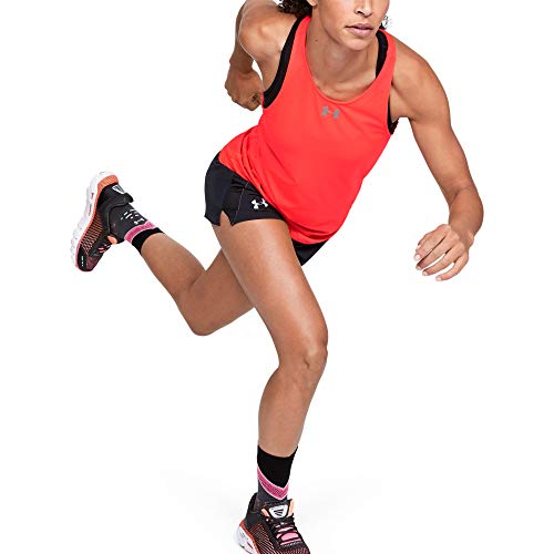 Under Armour Qualifier Tank Maglia, Donna, Rosso