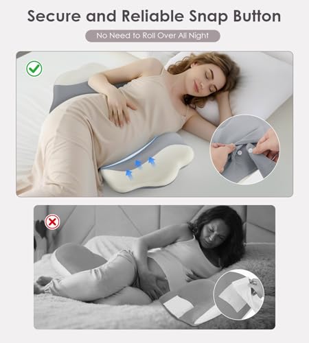 Image of Pregnancy Pillows for Sleeping, Memory Foam Maternity Pillow Support for Back Belly HIPS, Adjustable Travel Wedge Pillow for Pregnant Women, Side Sleeping Pregnant Pillows with Air Bag Design