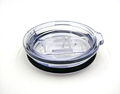 Spill and splash proof replacement lid for 30 & 20 ounce tumblers - Fits Yeti Rambler, RTIC, Ozark Trails, KEEPER, & most 20 & 30 Oz tumblers (20 ounce, sliding lid)