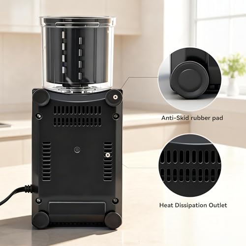 Image of Snow Cone Machine & Shaved Ice Machine, Crushed Ice Maker in Stainless Steel Metal Design with Ice Pick & Tray - Powerful Motor, Sharp Blades, Fast Ice Shaving for Home, Parties