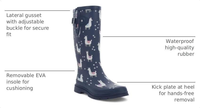 Image of Western Chief Women's Tall Waterproof Rain Boot Outdoor Garden Shoes