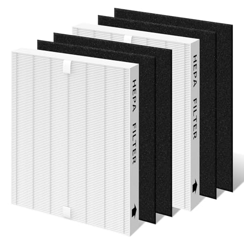 2 Pack HEPA + 4 Carbon Filters