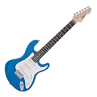 3/4 Guitare électrique LA Miniamp Pack Blue - Les Beatles, Paul McCartney, John Lennon, RIngo Starr, George Harrison 3/4 Guitare électrique LA Miniamp Pack Blue – Image 2