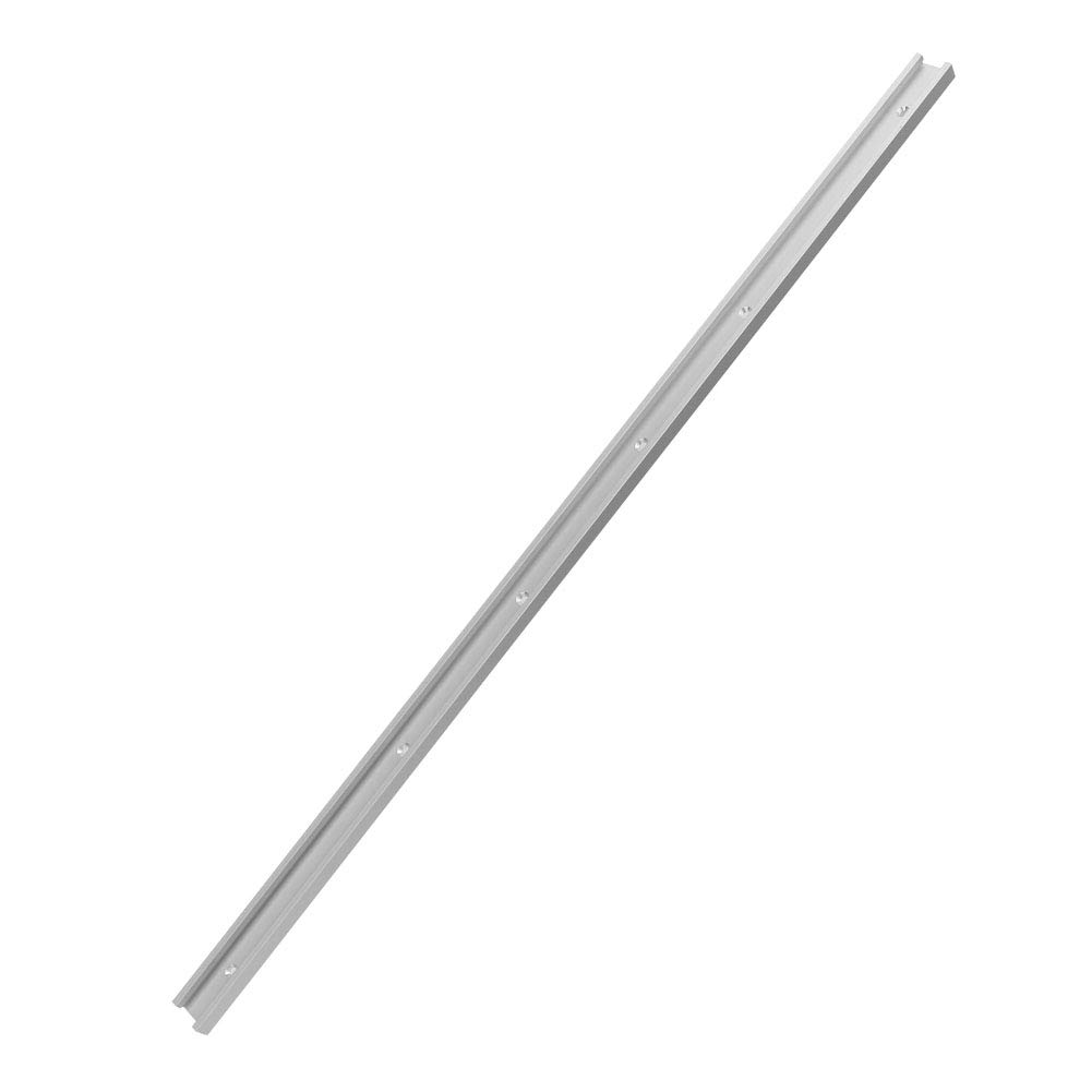 Lastra in lega di alluminio con scanalatura a T per , non porosa, strumento per la lavorazione del legno (scivolo da 1 metro con viti in acciaio inox extra)