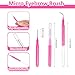 Micro Eyebrow Brush Set with Cap 50Pcs Eyelash Spoolies Comb Brow Lamination Brush Mini Spoolie For Eyelash Extensions Lash Lift Tools