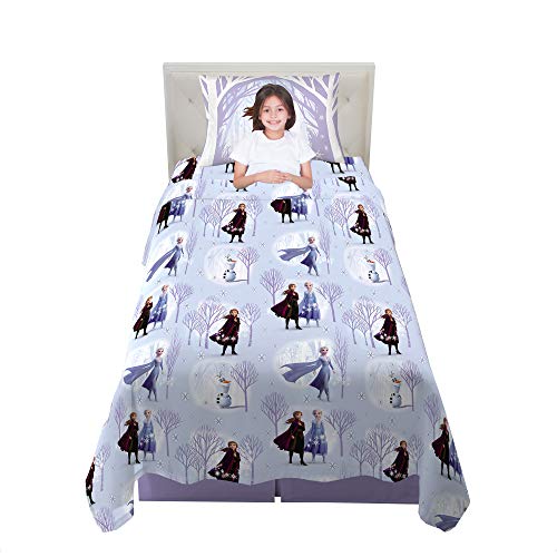 Franco Kids Bedding Super Soft Flannel Sheet Set, 3 Piece Twin Size, Disney Frozen 2
