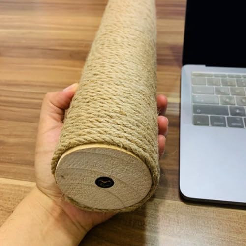 Rascador para gatos BESTonZON de yute y madera 40 cm miniatura 6