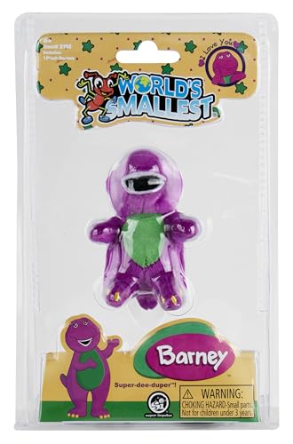 Worlds Smallest Barney Mini-Sized Purple Dinosaur Plush - Image 3