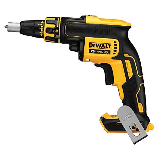DEWALT Parafusadeira Drywall 1/4" (6,35mm) 20V MAX XR li-ion Sem bateria e sem carregador DCF620B