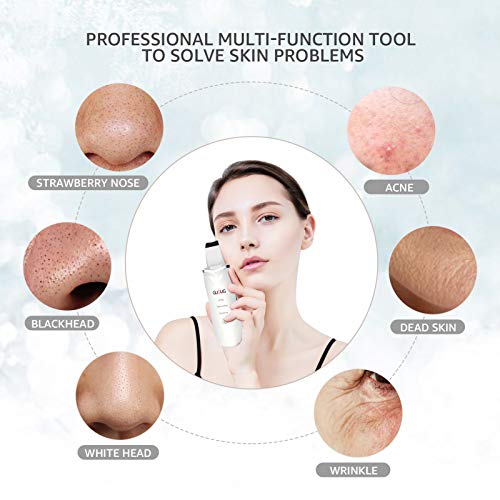 Skin Scrubber - Skin Spatula, Blackhead Remover Pore Cleaner with 4 Modes, Facial Scrubber Spatula, Comedones Extractor… - immagine 4