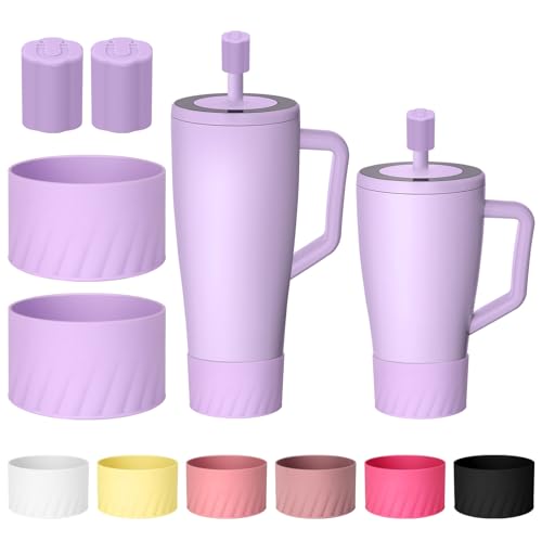 Rolitwils Straw Cover & Cup Boot Combo Compatible with Brumate Era 30 oz/40 oz 2 Pack-Leakproof Magnetic Straw Cover + Anti Slip Silicone Boot | Daily Travel Gym |Cup Accessories