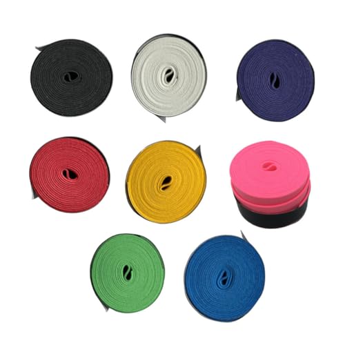 BRIGHTFUFU Squash Racket Band Badminton Overgrip Tape 8pcs Hand Gel Sweatband for Racket